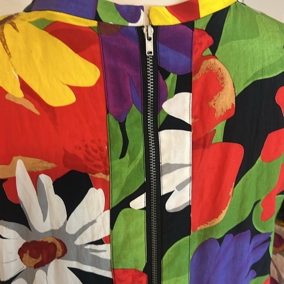 SEE BY Chloe Vintage Floral Multicolor Maximalist Mini Dress Size 10 - Picture 4 of 6
